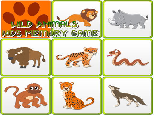 image Kids Memory - Wild Animals